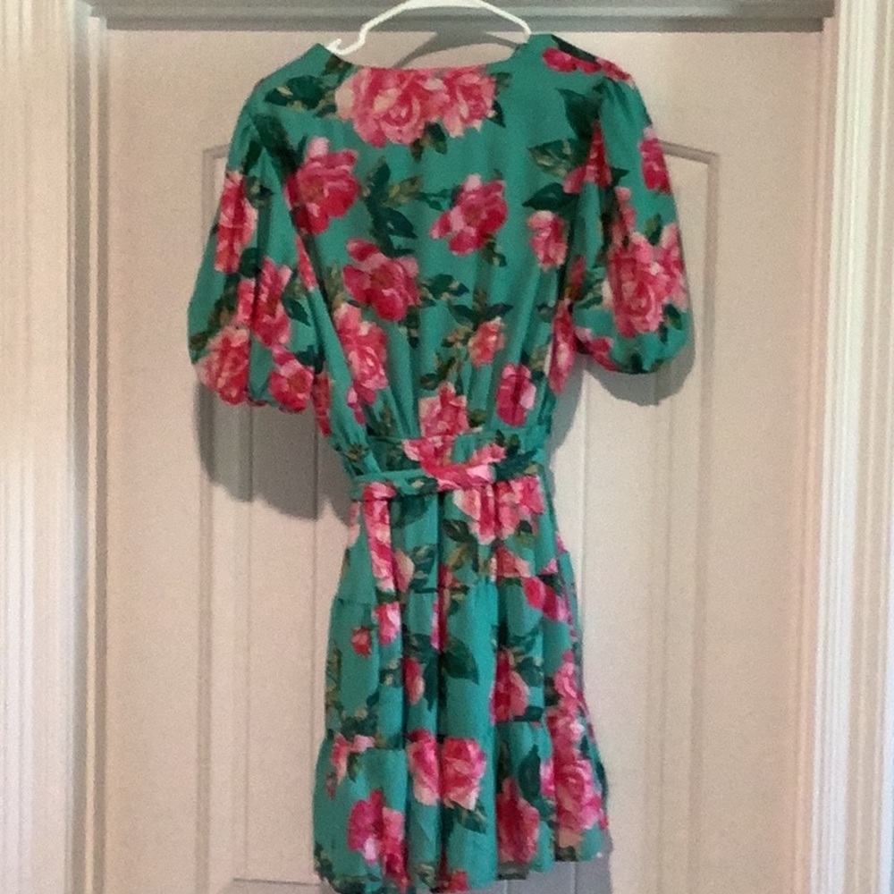 Flying Tomato Green Floral Midi Dress - Picture 4 of 6